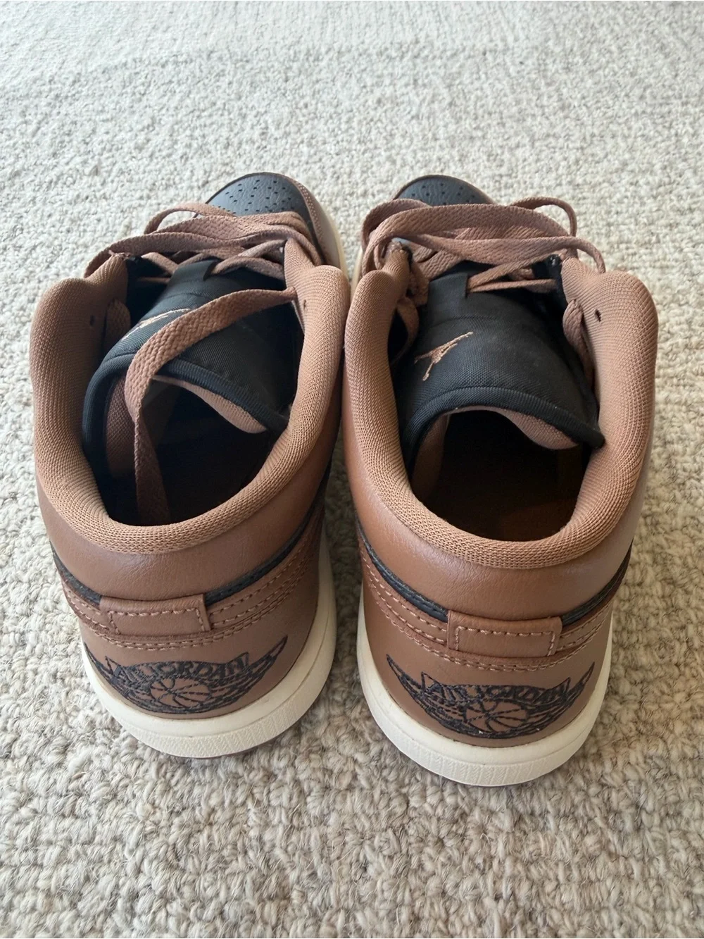 Air Jordan 1 Low Archaeo Brown Black Sail Sneakers | Women’s 8.5 | NEW